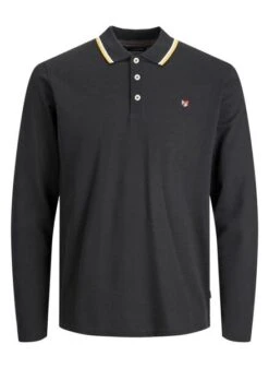 Polo Jack & Jones Bluwin M/L Noire Pour Homme