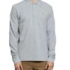 Polo Klout Basic Gris Manche Long Pour Homme