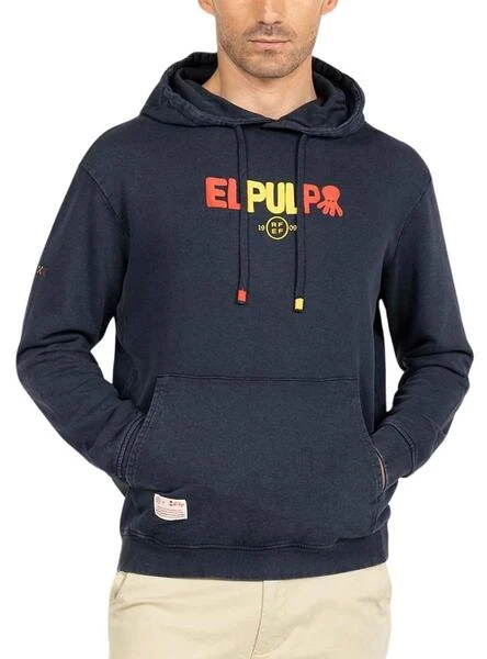 Sweat El Pulpo Inscription RFEF Bleu Marine Homme