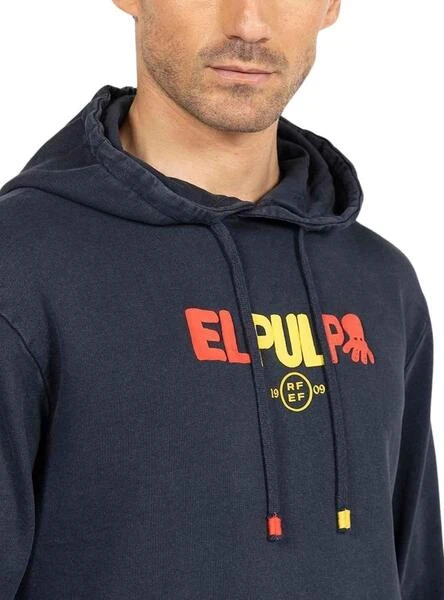 Sweat El Pulpo Inscription RFEF Bleu Marine Homme – Image 2