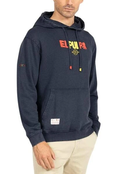Sweat El Pulpo Inscription RFEF Bleu Marine Homme – Image 4