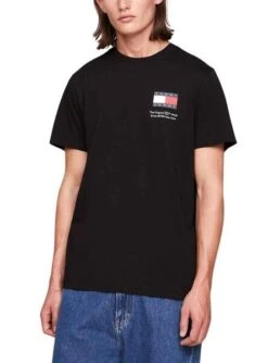 T-Shirt Tommy Jeans Essential Flag Slim Blanc