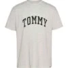 T-Shirt Tommy Jeans Université Gris Pour Homme