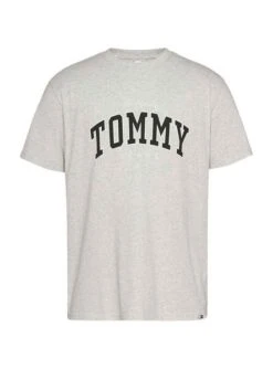 T-Shirt Tommy Jeans Université Gris Pour Homme
