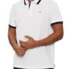 Polo Tommy Jeans Regular Solid Blanc Pour Homme