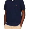 Maillot Tommy Jeans Badge Regular Marine Pour Homme