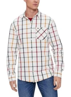Chemise Tommy Jeans Reg Check Flanelle Blanc Homme