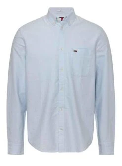Chemise Tommy Jeans Oxford Régulier Bleu Pour Homme