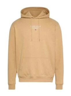 Sweat Tommy Jeans Graphic Beige Homme