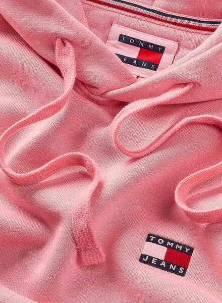 Sweatshirt Tommy Jeans Washed Badge Rose Homme – Image 3