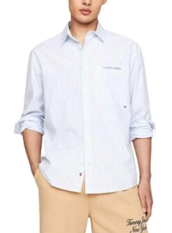 Chemise à Rayures Classique Tommy Jeans Pour Homme