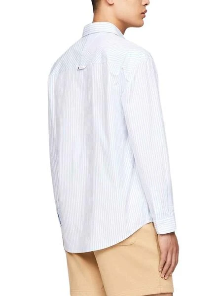 Chemise Ă Rayures Classique Tommy Jeans Pour Homme â Image 2