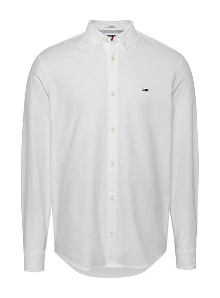 Chemise Tommy Jeans Entry Oxford Blanc Pour Homme