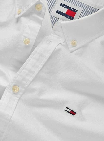 Chemise Tommy Jeans Entry Oxford Blanc Pour Homme â Image 3