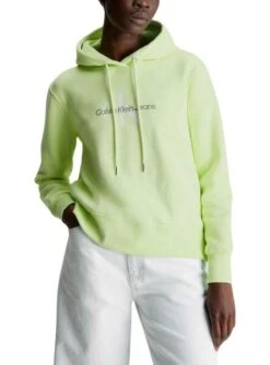 Sweat Calvin Klein Jumpsuitlogo Reg Vert Homme