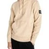 Sweat Calvin Klein Badge Hoodie Beige Homme