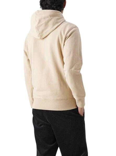 Sweat Calvin Klein Badge Hoodie Beige Homme â Image 2