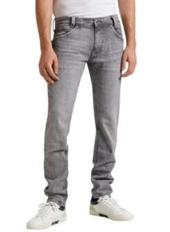 Jean Pepe Jeans Coupe Droite Gris Pour Homme