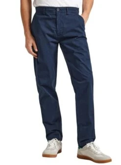 Pantalon Pepe Jeans Slim Chino Marino Pour Homme