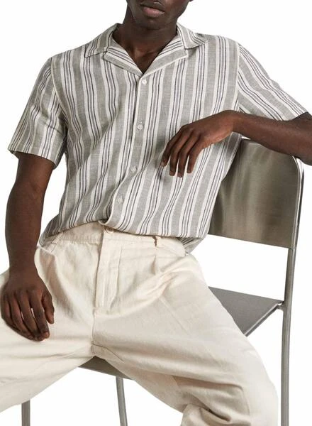 Chemise Pepe Jeans Pipper Ă Rayures Pour Homme â Image 3