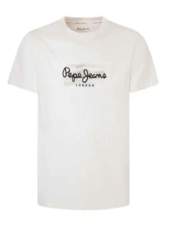 T-Shirt Pepe Jeans Castle Blanc Pour Homme