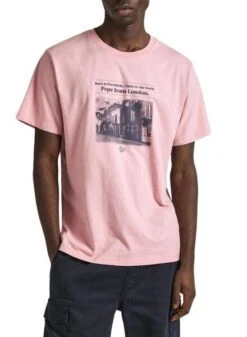 T-shirt Pepe Jeans Cooper Rose Pour Homme