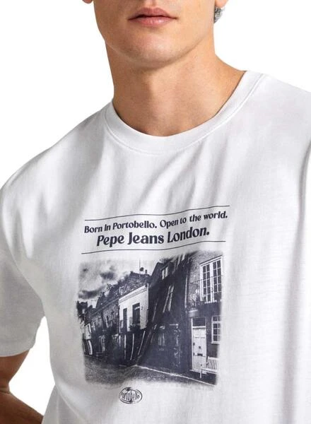 T-shirt Pepe Jeans Cooper Blanc Pour Homme – Image 3