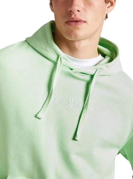 Sudadera Pepe Jeans Joe Hoodie Vert Pour Homme. – Image 3