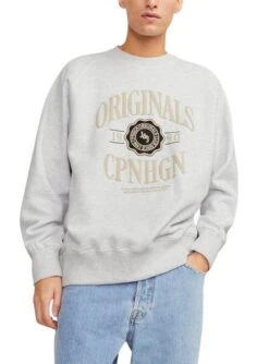 Sweat Jack & Jones Marquage Lucca Gris Homme