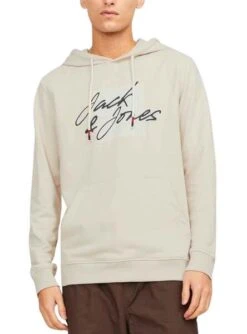 Sweat Jack & Jones Zurich Beige Pour Homme
