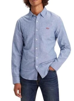 Chemise Levis Battery Slim Bleu Pour Homme