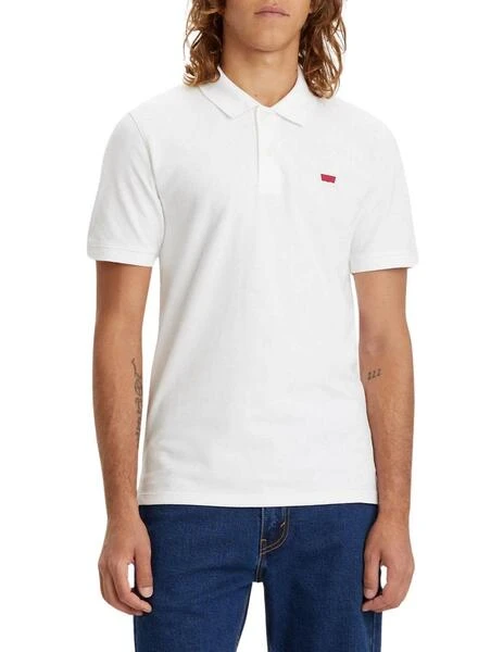 Polo Levis Housemark Blanc Pour Homme