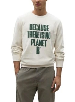 Sudadera Ecoalf Bardera Blanche Pour Homme