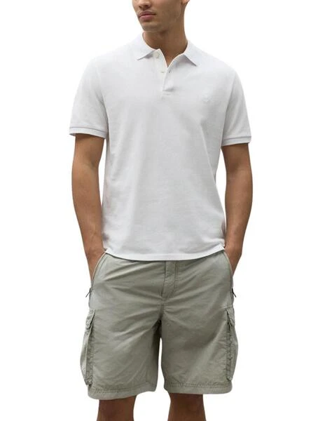 Polo Ecoalf Tedalf Blanco Pour Homme
