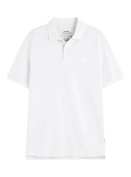 Polo Ecoalf Tedalf Blanco Pour Homme – Image 4