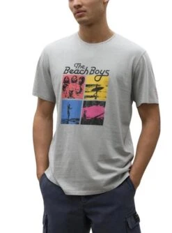 T-shirt Ecoalf Tournesol Gris Pour Homme