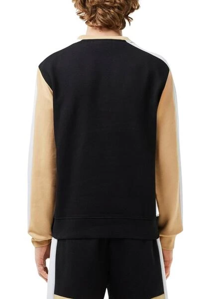Sweat à Capuche Lacoste Color Block Noir Pour Homme – Image 2