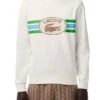 Sweat à Capuche Lacoste Monogramme Beige Pour Homme