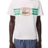 Maillot Lacoste Monogramme Beige Pour Homme
