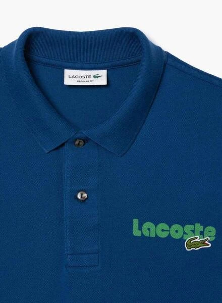 Polo Lacoste RĂ©tro Bleu Marine Pour Homme â Image 2