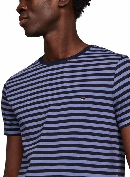 Maillot Tommy Hilfiger Stretch Slim Rayures Bleu â Image 4