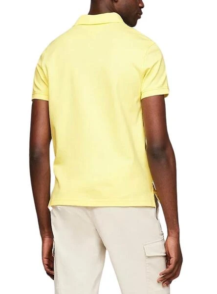 Polo Tommy Hilfiger 1985 Jaune Pour Homme â Image 3