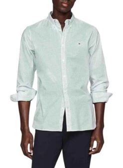 Chemise Tommy Hilfiger Flex Mini Print Vert Homme