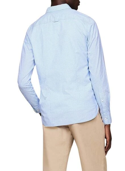Chemise Tommy Hilfiger Flex TexturĂ©e Bleue Pour Homme â Image 2