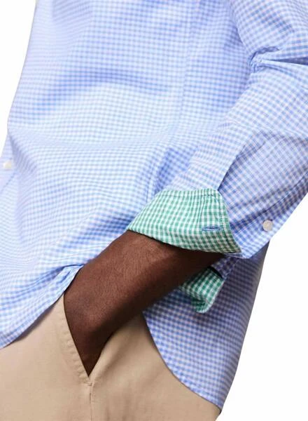 Chemise Tommy Hilfiger Flex TexturĂ©e Bleue Pour Homme â Image 3