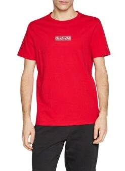 Maillot Tommy Hilfiger Columbus Rouge Pour Homme