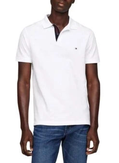 Chemise Tommy Hilfiger Monotype Placket Blanc Pour Homme