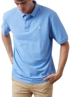 Polo Altonadock En Piqué Basique Bleu Pour Homme