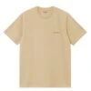 Camiseta Carhartt American Script Beige Homme