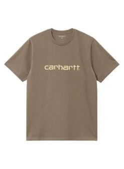 Maillot Carhartt Logo Marron Pour Homme